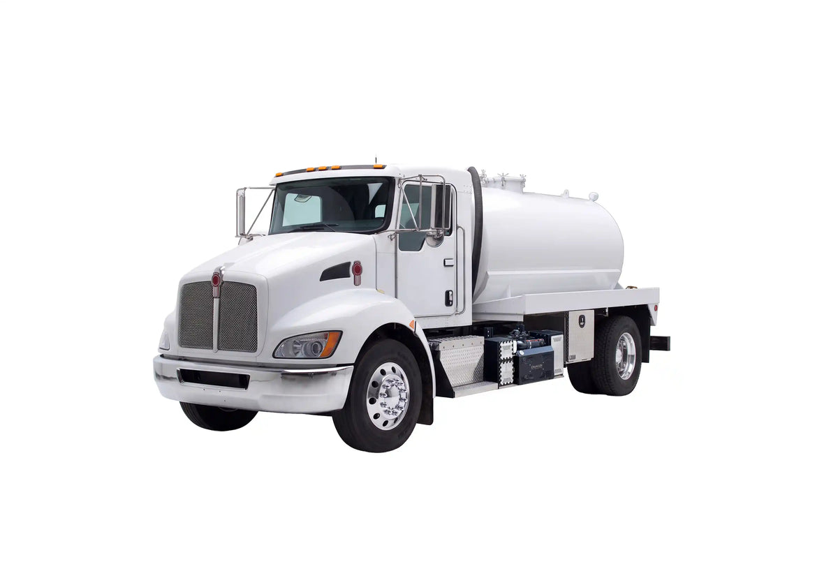 Kenworth T-280 1900 Gallon Steel Tank Vacuum Truck equipped with a Battioni FAN 420 pump system | Arkson Truck Co