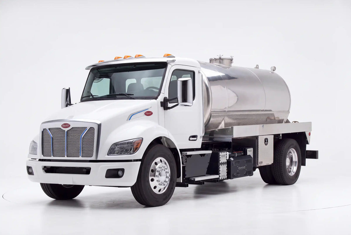 Peterbilt 536 2000 Gallon Aluminum Tank Vacuum Truck equipped with a Battioni FAN 420 pump system | Arkson Truck Co