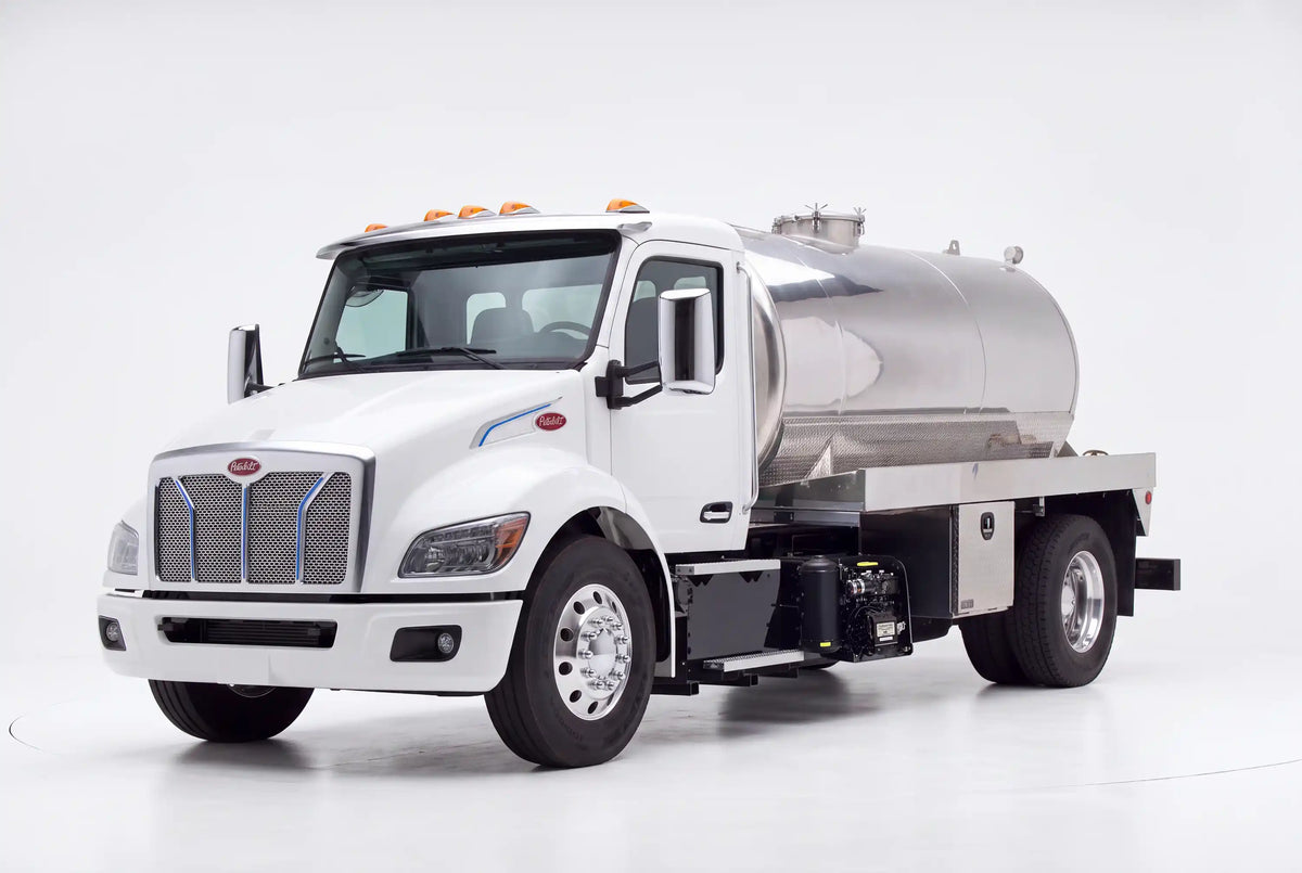 Peterbilt 536 2000 Gallon Aluminum Tank Vacuum Truck equipped with a NVE 607 pump system | Arkson Truck Co