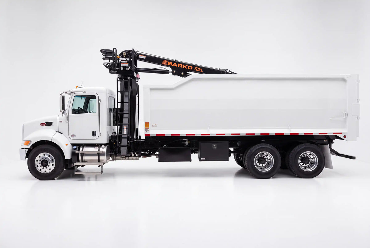 Arkson Truck Co custom built grapple trucks for forestry, tree service, construction, debris removal, and municipal applications.