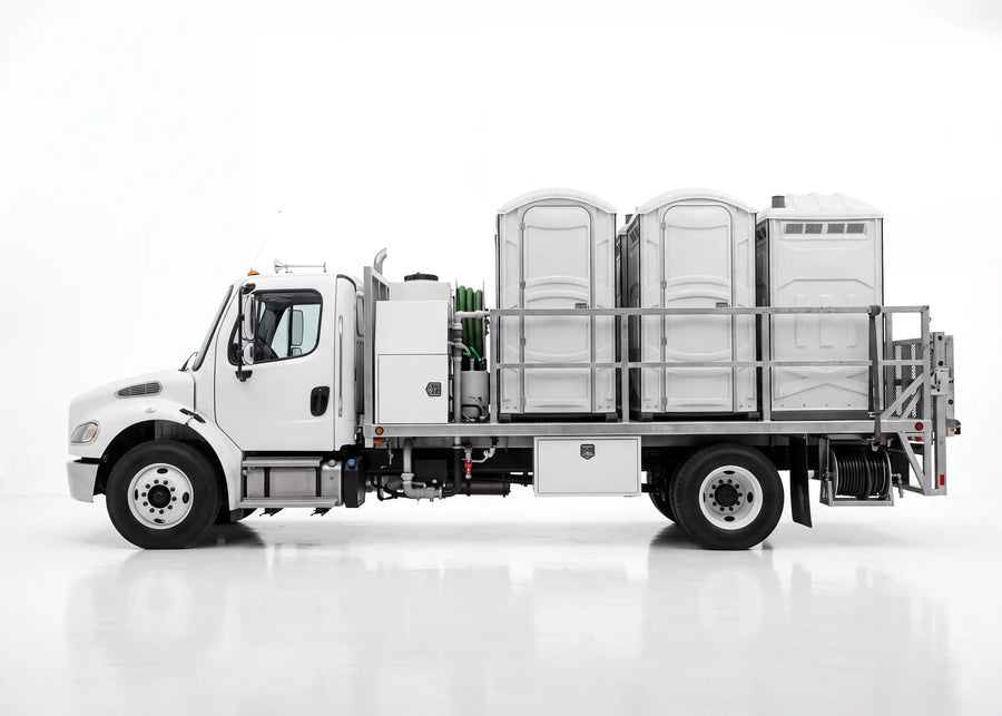 Arkson Truck Co Portable Restroom Truck 2000 gallon (500 fresh / 1500 waste capacity) for porta-potty service and mobile sanitation applications