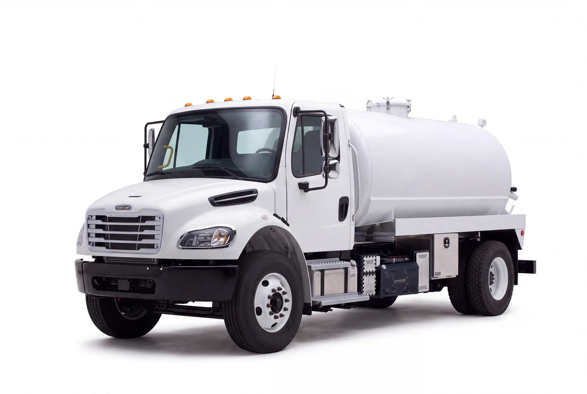 Freightliner M2 106 1900 Gallon Steel Tank Vacuum Truck equipped with a Battioni FAN 420 pump system | Arkson Truck Co