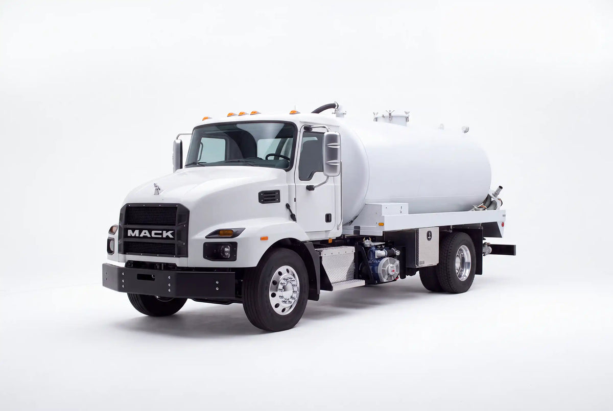 Mack MD6 1900 Gallon Steel Tank Vacuum Truck equipped with a Masport Titan pump system | Arkson Truck Co