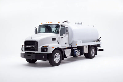 Mack MD6 1900 Gallon Steel Tank Vacuum Truck equipped with a Masport Titan pump system | Arkson Truck Co