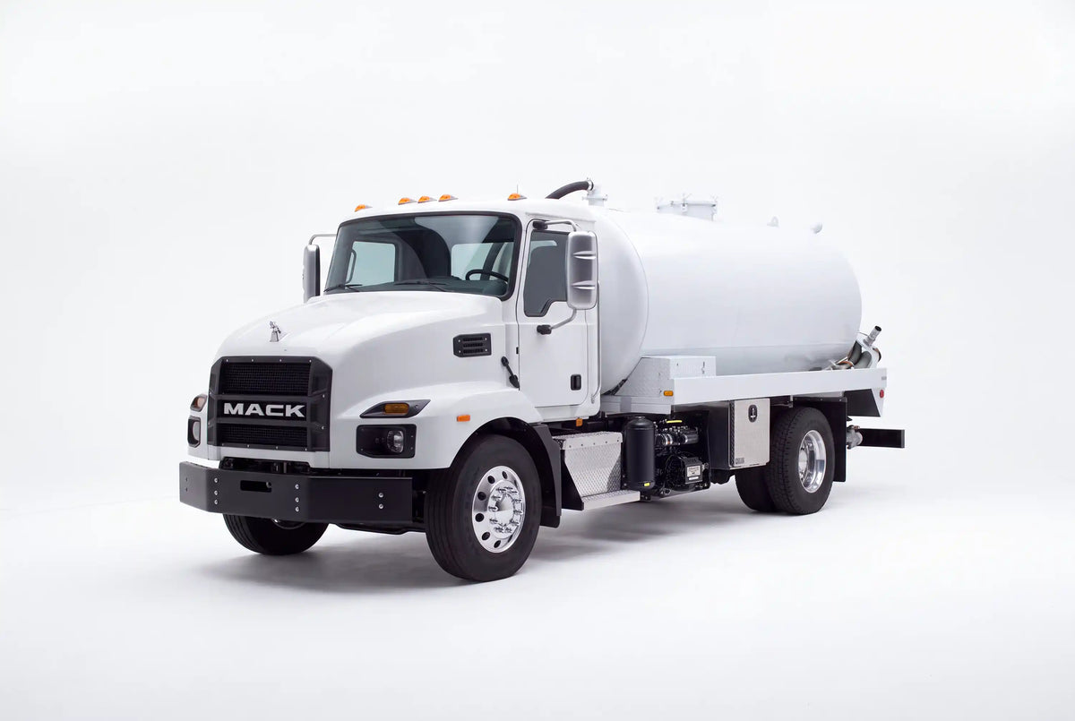 Mack MD6 1900 Gallon Steel Tank Vacuum Truck equipped with a NVE 607 pump system | Arkson Truck Co