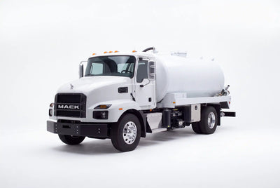 Mack MD6 1900 Gallon Steel Tank Vacuum Truck equipped with a NVE 607 pump system | Arkson Truck Co