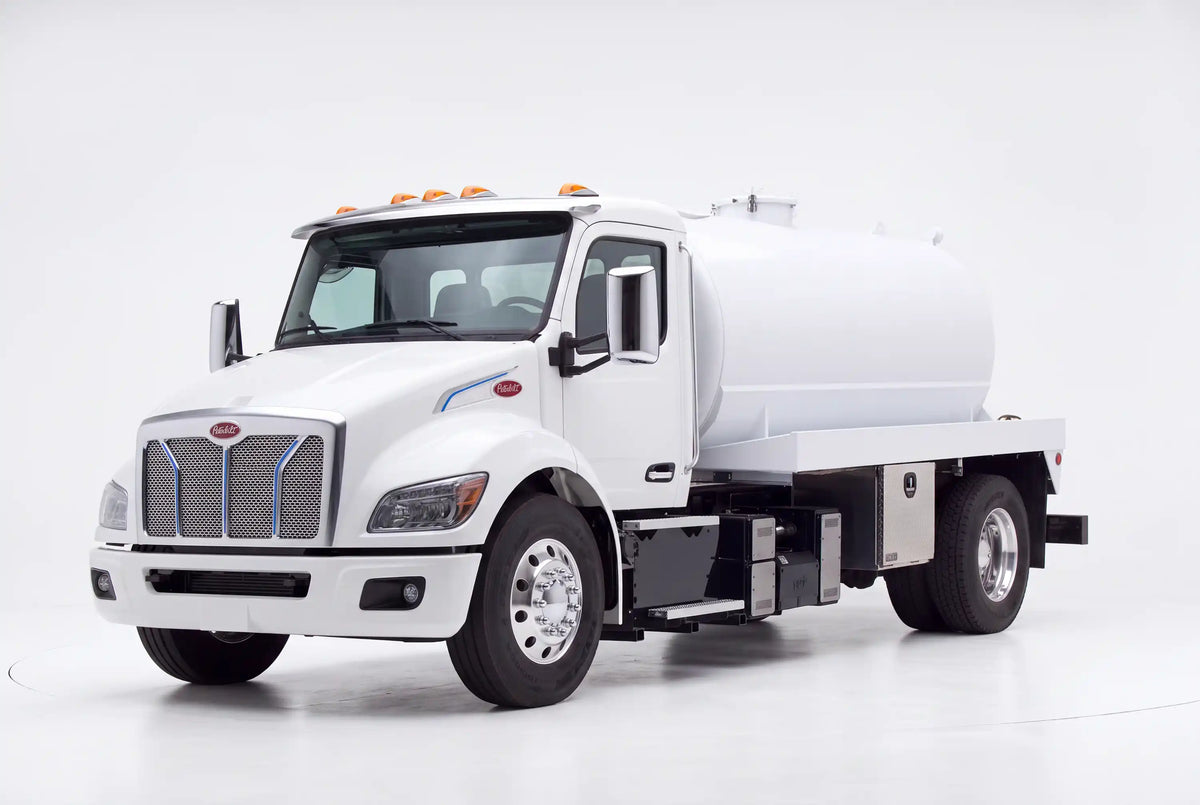 Peterbilt 536 1900 Gallon Steel Tank Vacuum Truck equipped with a Battioni B1100 pump system | Arkson Truck Co