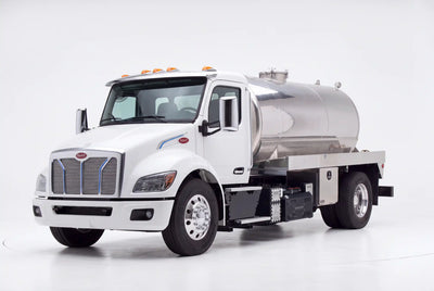 Peterbilt 536 2000 Gallon Aluminum Tank Vacuum Truck equipped with a Battioni FAN 420 pump system | Arkson Truck Co