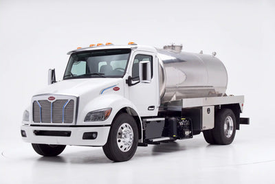 Peterbilt 536 2000 Gallon Aluminum Tank Vacuum Truck equipped with a NVE 607 pump system | Arkson Truck Co