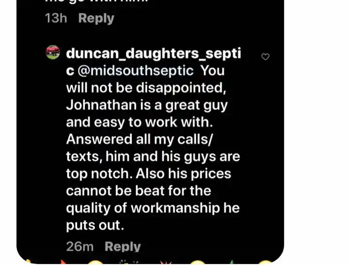 Arkson Truck Co customer's vacuum truck build review stating "You will not be disappointed, Jonathan [Director of Sales at Arkson Truck Co.] is a great guy and his guys are top notch. Also his prices cannot be beat for the quality of workmanship he puts out."