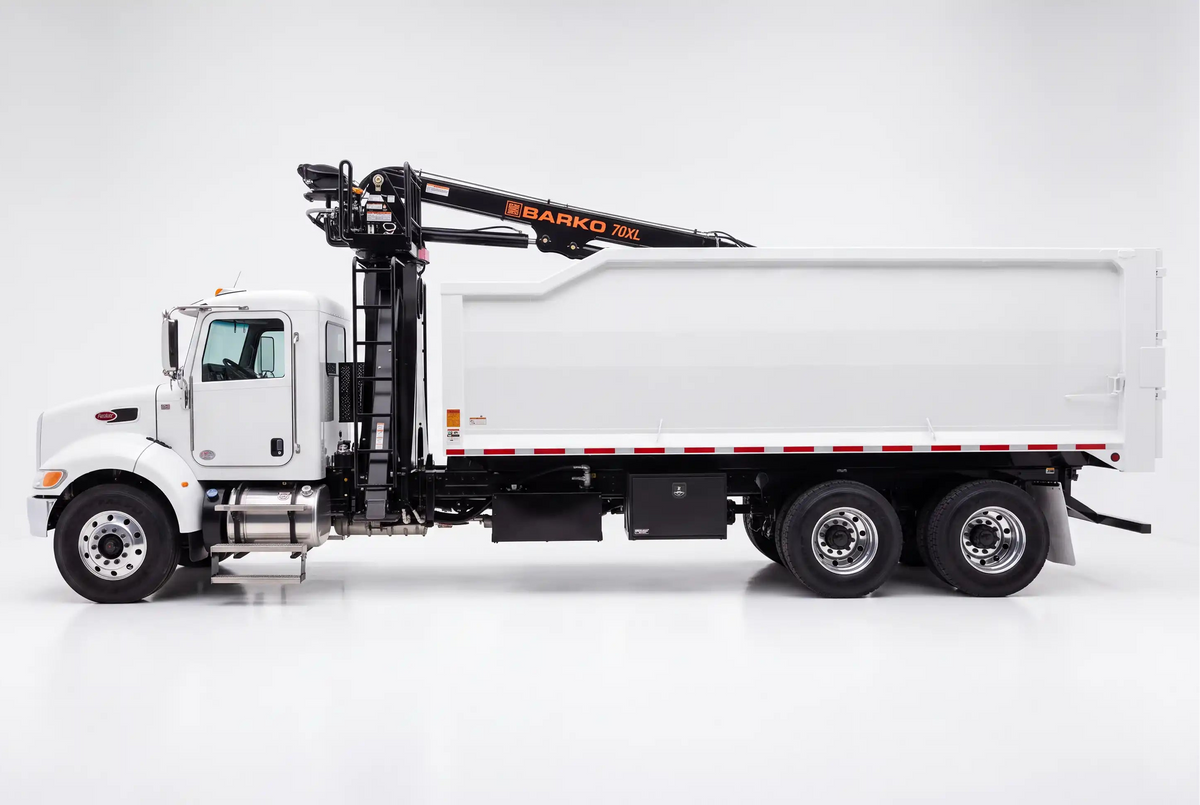 Arkson Truck Co custom built grapple trucks for forestry, tree service, construction, debris removal, and municipal applications.